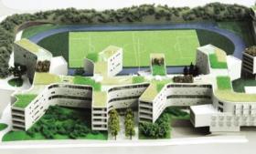 [北京]高层小清新风格万科中学建筑设计方案文本