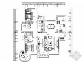 [石家庄]新古典欧式三居室样板间装修图