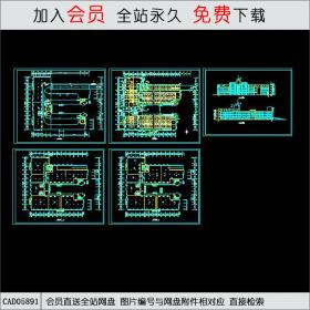 商业广场平立面建筑图CAD