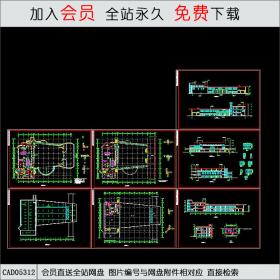 食堂平面布置设计图CAD