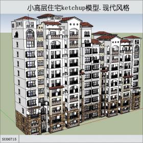 SU06715住宅，小高层，11层，现代主义风格
