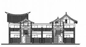 [四川]知名小镇度假酒店建筑设计施工图（含效果图 知名...