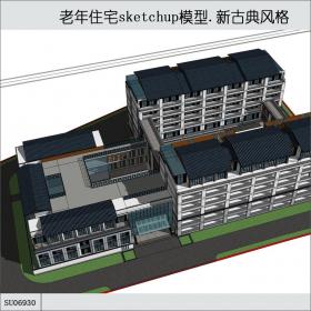 SU06930老年住宅，东方新古典，5层