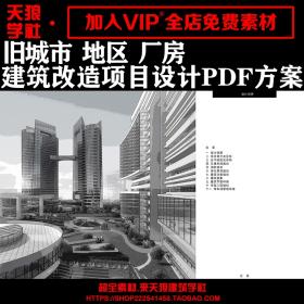 T1864高清旧城市厂房城中村建筑改造更新规划设计ppt文本方...