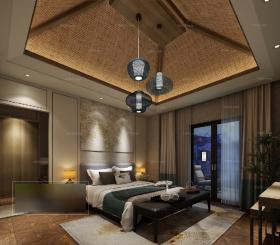 东南亚风格家庭装修设计效果图3dmax模型家装室内设计3D模型