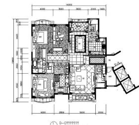 双层别墅欧式装修施工图