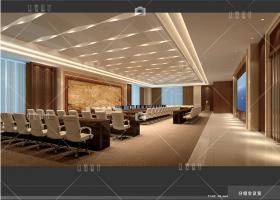 YH00620高端现代会议中心室内CAD配套效果图原创设计