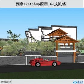 SU012259别墅，东方新古典风格，3层