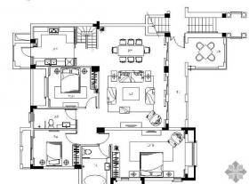 [成都]中西合壁风格示范户型施工图