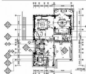 [成都]新古典宫廷式奢华贵族别墅样板间施工图（含高清...