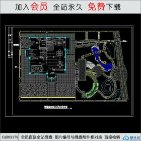 别墅庭院绿化设计CAD