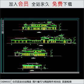 会所建筑施工图CAD