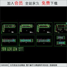 CAD05693大学宿舍全套施工图CAD