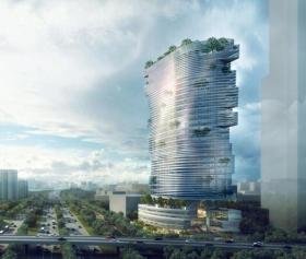 [广东]金融华南大厦现代风格建筑方案文本（PDF+75页）