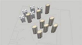 TU03122小区规划方案设计su模型cad图纸户型单体住宅