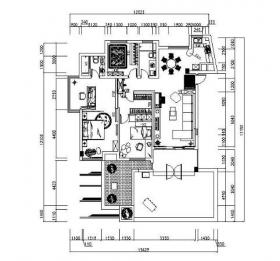 现代三室二厅雅居装修图(含效果)