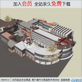 SK05412商业综合体 su模型