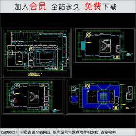 现代会所CAD施工图