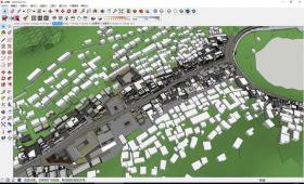 DB08348美丽乡村商业街景改造景观PS立面整治设计CAD图纸SU模型