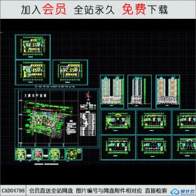 CAD04798 某高层住宅全套建筑施工图.dwgCAD
