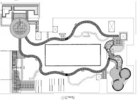 [重庆]财富中心裙楼屋顶花园景观CAD施工图