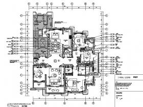 [河北]简约欧式9号楼设计样板房设计施工图（附效果图）
