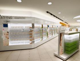 化妆品专卖店3dmax模型 日用护肤品香水商场展柜展厅3D模型
