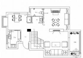 精品典雅简欧风格两层别墅室内设计装修施工图（含效果）