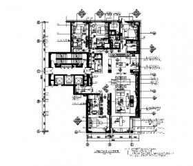 [北京]现代奢华样板间CAD施工图（含效果图图、实景图）