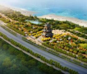 园林古建筑中式园林建筑模型规划设计