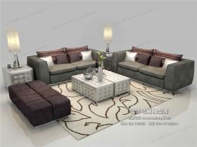 现代风格沙发组合3Dmax模型 (26)