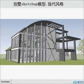 SU00585别墅，现代主义，3层