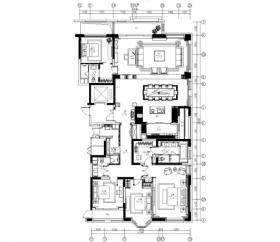 [上海]紫香柯-上海万科翡翠滨江五居室样板间施工图+设...