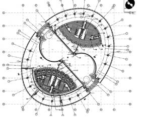 北京丽泽SO​HO办公样板层施工图+效果图