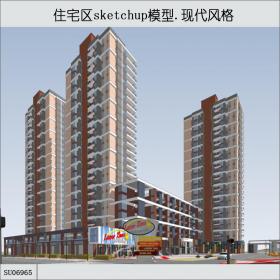 SU06965住宅区，规划，现代主义风格，26层