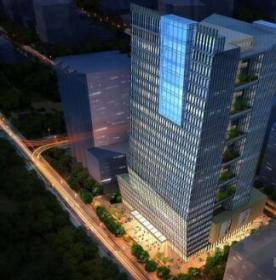 [广东]136米玻璃幕墙企业办公建筑设计方案文本