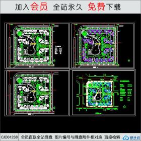 CAD04238 高层住宅小区平面规划图CAD