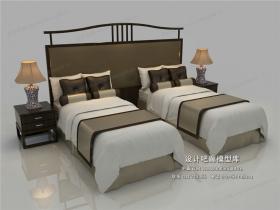 中式模床3Dmax模型 (22)