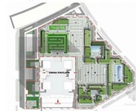 [上海]传统文化展览馆屋顶花园景观设计方案
