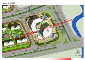 NO00654 cad图纸+效果图+文本源文件商业综合体酒店办公公寓...
