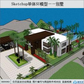 SK00382海滨别墅su模型