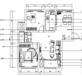 现代两居室装饰装修图（含效果）