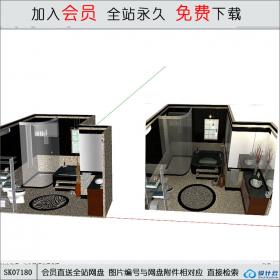 SK07180卫生间 室内设计 su模型