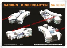 JZ315公建幼儿园平面立面总图su模型+cad图纸+3Dmax+效果图