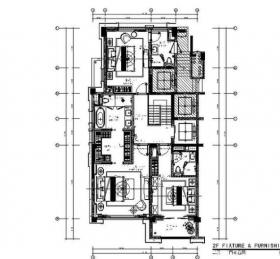 [上海]新古典别墅多层样板间设计施工图（含效果图+软...
