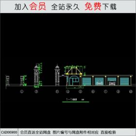 欧式风格大门2CAD