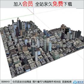 SK06043城市规划 su模型