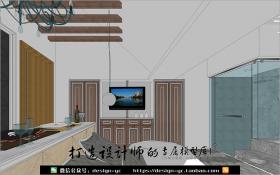 YC0053 SU场景模型草图大师模型室内3d模型Sketchup组件素材库...