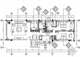 [北京]温馨现代简约2居室室内设计全套CAD施工图（含效果...