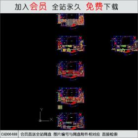 华润新鸿基杭州钱江新城会所施工图（带足浴）CAD